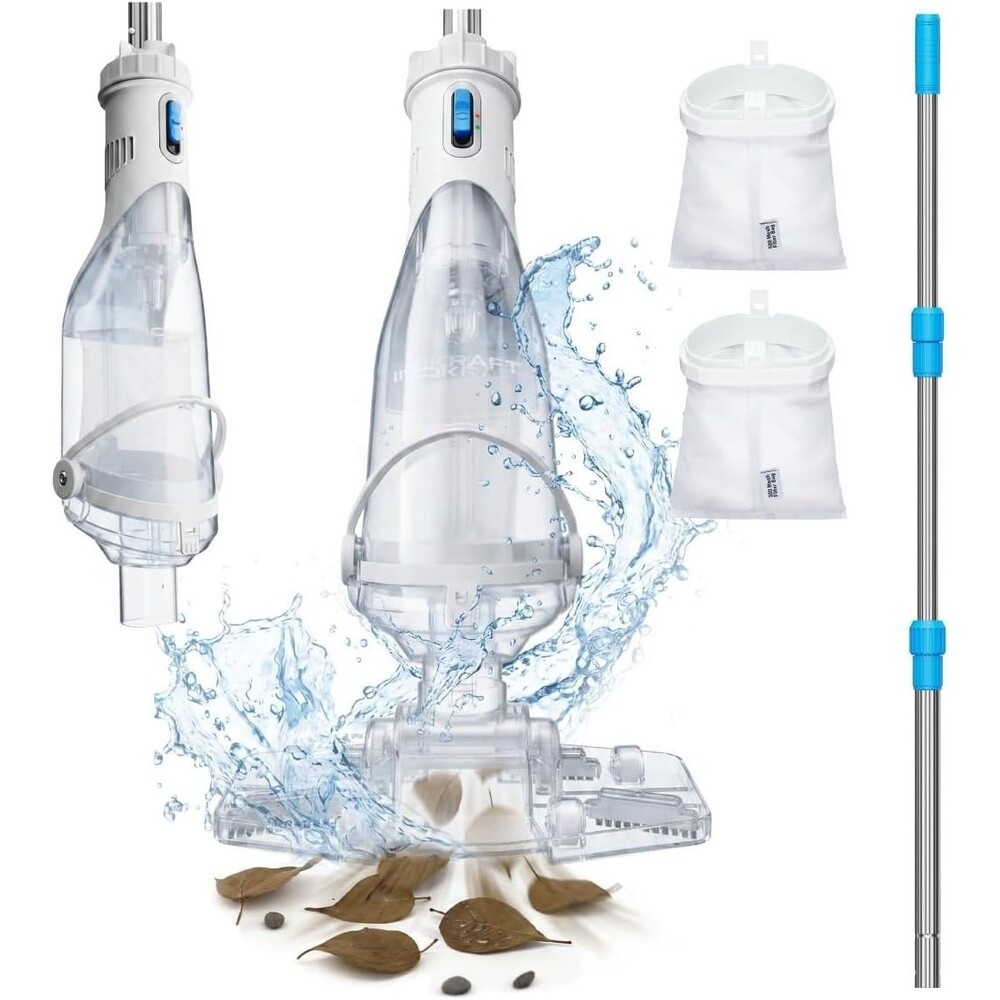 Pool Vacuum for above Ground Pool, Cordless Pool Vacuum for Inground Pools, Rech